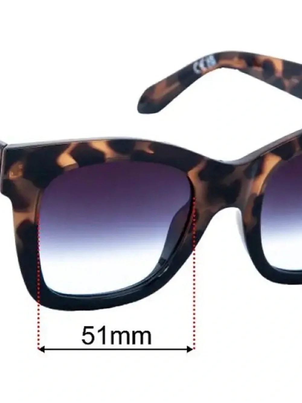 Quay Australia Tortoiseshell Sunglasses with Gradient Purple Lenses